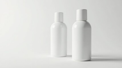 Blank Deodorant Bottles - White Background - Minimalist Product Photography