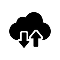 Data storage icon. Cloud data icon