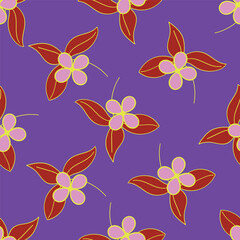 Vintage floral pattern. Cute flowers for design fabric, paper, wallpaper.