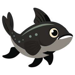 A  marine fish vector illustration 