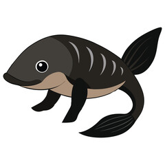 A  marine fish vector illustration 