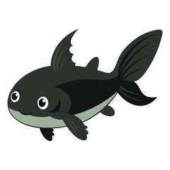 A  marine fish vector illustration 