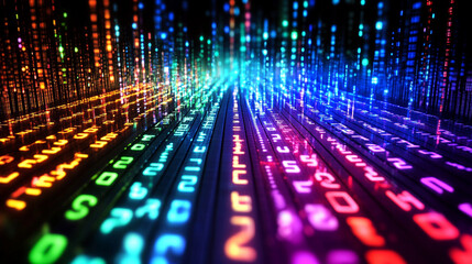 dynamic flowing data technology background symbolizing chaotic information streams, visualizing the complexity and interconnectedness of modern data systems in a digital world