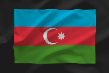 Naklejka premium AZERBAIJAN FLAG