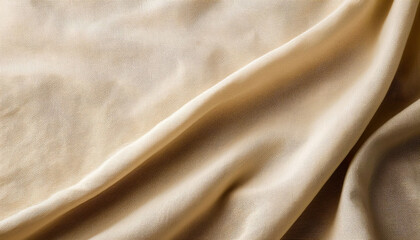 Fototapeta premium A minimalist beige linen fabric texture with fine weave details, offering a neutral, organic aesthetic that highlights simplicity and natural elegance, perfect for calm, earthy environments.