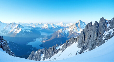 Fototapeta premium snow covered mountains