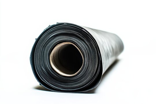 a ruberoid roll on a white background