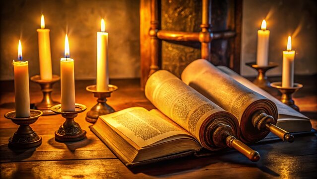 Ancient Scrolls, Torah Study, Jewish Learning, Spiritual Illumination,  Sacred Text,  Jewish Heritage,  Synagogue,  Prayer,  Wisdom,  Tradition