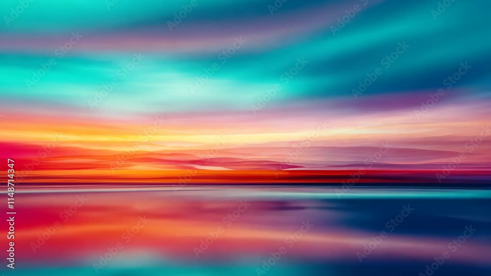 Poster Abstract Gradient Background with Vibrant Colors and Soft Flowing Textures