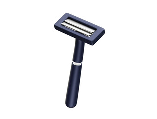 Razor blade icon 3d rendering illustration