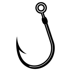 fishing hook vector illustration