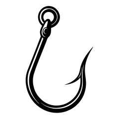 fishing hook vector illustration