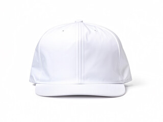 Blank Cap hat in front view to white isolated on white background. Mockup on a Cap hat. Empty for Branding. Logo or Text.