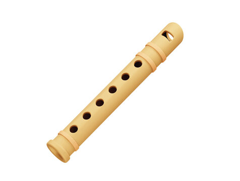 flute drawing with colour