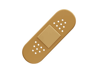 Medical plaster bandage icon 3d render illustration vector