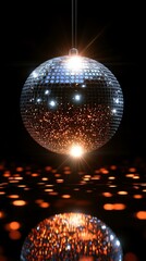 Retro disco party vibes Retro shimmering brightly