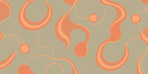 A pattern of flowers with a pink background. The flowers are in various sizes and are scattered throughout the image