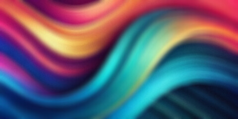  Multicolored wavy lines creating a vivid and energetic abstract art composition.