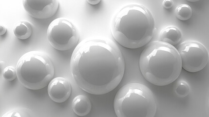 Abstract white 3D geometric shapes on a gradient blue background forming a modern banner with a sense of depth elegance and order symbolizing creativity innovation and the harmony between chaos and st