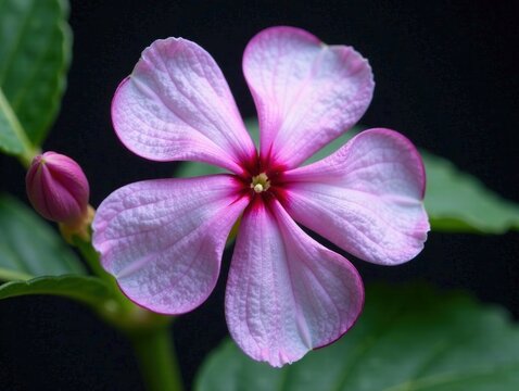 Madagascar Periwinkle Flower - Cancer Treatment Source - Botanical Art