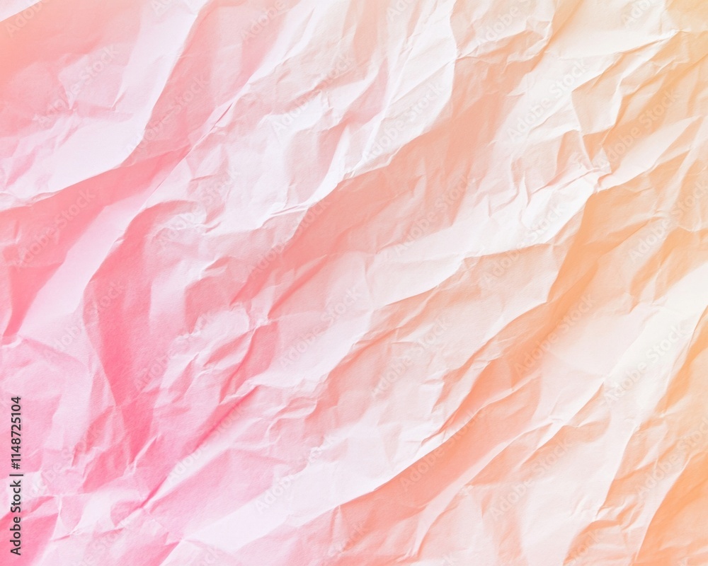 Aufkleber soft pastel crumpled paper texture mindful abstract background for meditation and relaxation