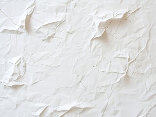 Abstract Celestial Map on Crumpled White Paper Cosmic Patterns and Cultural Symbolism