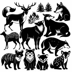 set of animals