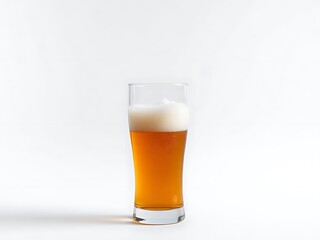 glass of beer isolated on white background