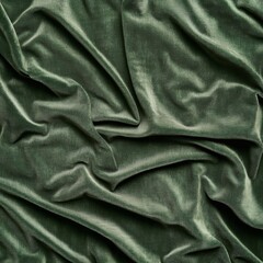 Obraz premium Soft green velvet fabric for creative projects.