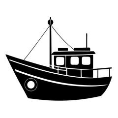 Fishing boat vector illustration