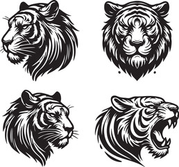 tiger head vector