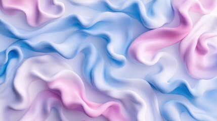 Obraz premium Abstract Pastel Swirls: A Serene Blend of Pink and Blue Hues in a Dreamlike Texture