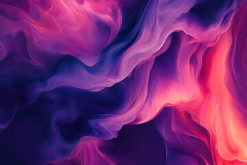 Obraz premium Abstract Purple Pink Swirling Fluid Design Artwork