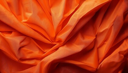 orange silk fabric