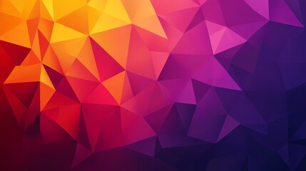 Obraz premium A vibrant, abstract geometric background featuring a gradient of warm colors.