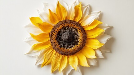 Obraz premium Vibrant sunflower with bright yellow petals.