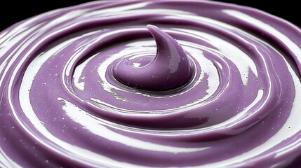 Abstract Swirl of Lavender Cream or Paste