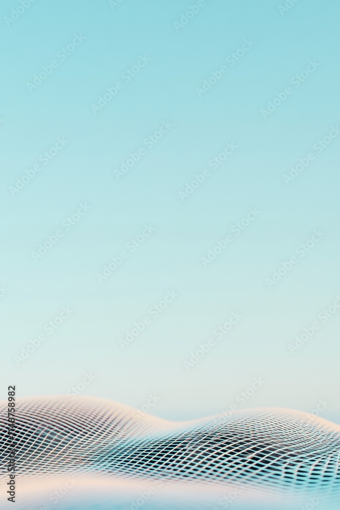 Leinwandbilder abstract quantum tech horizon with soft gradient and surreal light