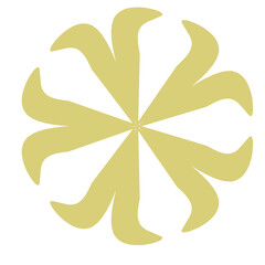 yellow flower ornament