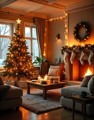 Holiday Cheer in Every Corner: Complete Lounge Interior Design