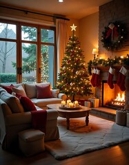 Christmas-Themed Lounge: A Perfect Blend of Comfort and Style
