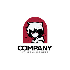 Anime logo design. 