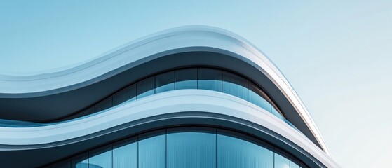 Curved Architectural Design: Modern Building Facade