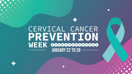 Cervical Cancer awareness month design poster banner