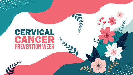Cervical Cancer awareness month design poster banner