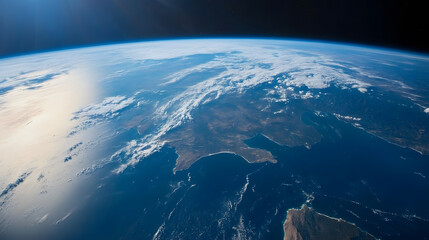 Fototapeta premium View of the Earth's Surface from Space