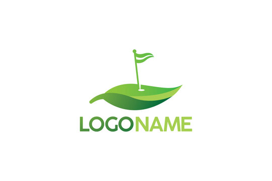 Golfing logo design. 