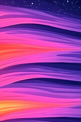 Obraz premium Abstract cosmic sunset stripes background design, website header, mobile app. Generative AI