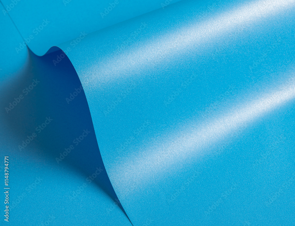 Aufkleber blue paper texture with a metallic finish in shades of cyan, electric blue, cerulean, and sky blue. 