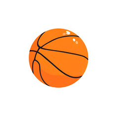 Fototapeta premium basketball ball isolated on white